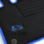 Alfombrillas a medida Smart Fortwo 450 Edition Velour azul